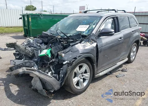 2015 Toyota Highlander Limited V6 z USA, uszkodzony, nr VIN 5TDYKRFH5FS106173